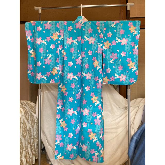 浴衣　女の子　120cm キッズ/ベビー/マタニティのキッズ服女の子用(90cm~)(甚平/浴衣)の商品写真