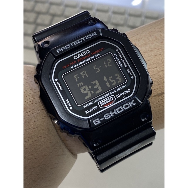 G-SHOCK(ジーショック)のG-SHOCK/スピード/艶黒/RAVEN/スピード/限定/DW-5600/レア メンズの時計(腕時計(デジタル))の商品写真