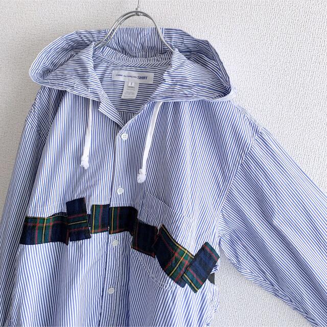 希少美品 フランス製 コムデギャルソンシャツ パッチワーク