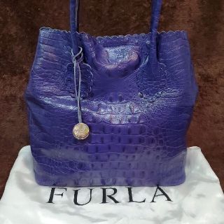 フルラ(Furla)のFURLA フルラ トートバッグ  (クロコダイル型押)(トートバッグ)