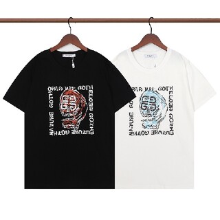 ジバンシィ(GIVENCHY)のGIVENCHY#HDD051401 ロゴ Tシャツ シンプル　半袖 黒白　新品(Tシャツ/カットソー(半袖/袖なし))