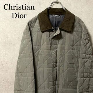 クリスチャンディオール(Christian Dior)のクリスチャンディオール　カナージュステッチ　キルティングジャケット　カーキ　M(ブルゾン)