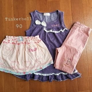 ティンカーベル(TINKERBELL)のTinkerbell ティンカーベル♡3枚セット 90cm(ワンピース)