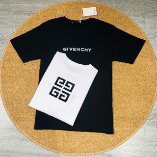 ジバンシィ(GIVENCHY)のGIVENCHY# HXM031551ロゴ Tシャツ シンプル　半袖 黒白　新品(Tシャツ/カットソー(半袖/袖なし))