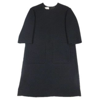 マルニ(Marni)のマルニ MARNI 15AW クルーネック ワンピース 7分袖 ハーフ ひざ丈(ひざ丈ワンピース)