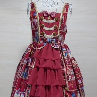 アンジェリックプリティー(Angelic Pretty)のFairy Crystal JSK ワイン Angelic Pretty(ひざ丈ワンピース)