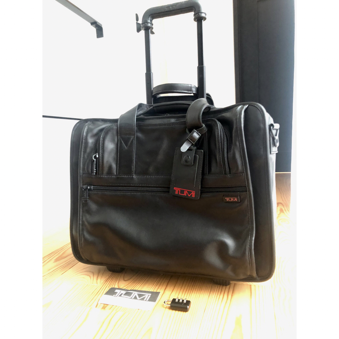 TUMI(トゥミ)のTUMI made in USA/オールレザー ビジネスキャリー トロリー メンズのバッグ(ビジネスバッグ)の商品写真