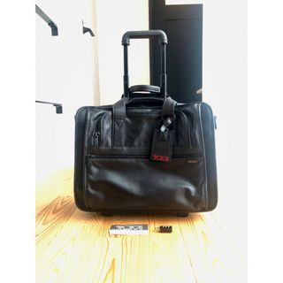 TUMI made in USA/オールレザー ビジネスキャリー トロリー