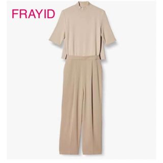 フレイアイディー(FRAY I.D)のフレイアイディー　FRAYI.D オールインワン　パンツ　ベージュ(オールインワン)