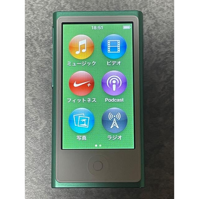 iPod(アイポッド)のiPod nano 第7世代　Apple　16GB スマホ/家電/カメラのオーディオ機器(ポータブルプレーヤー)の商品写真