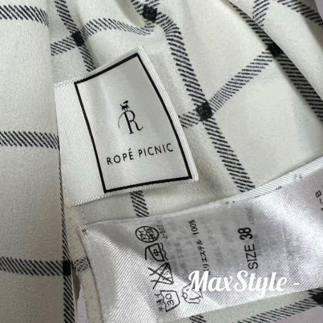 Rope' Picnic(ロペピクニック)の【ROPÉ PICNIC】 古着 ビンテージ ブラウス シャツ チェック柄 レディースのトップス(シャツ/ブラウス(長袖/七分))の商品写真