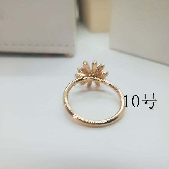 tt10023閉店セールリング10号リング可愛い花モチーフファッションリング レディースのアクセサリー(リング(指輪))の商品写真