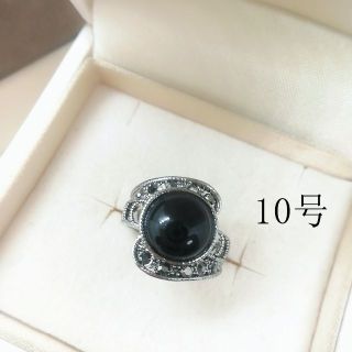 tt10026閉店セールリング10号リング黒調デザインリングファッションリング(リング(指輪))