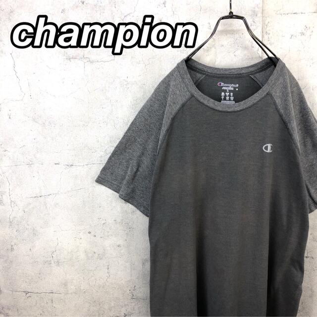 Champion(チャンピオン)の希少 90s チャンピオンTシャツ プリント 袖切り替え. メンズのトップス(Tシャツ/カットソー(半袖/袖なし))の商品写真