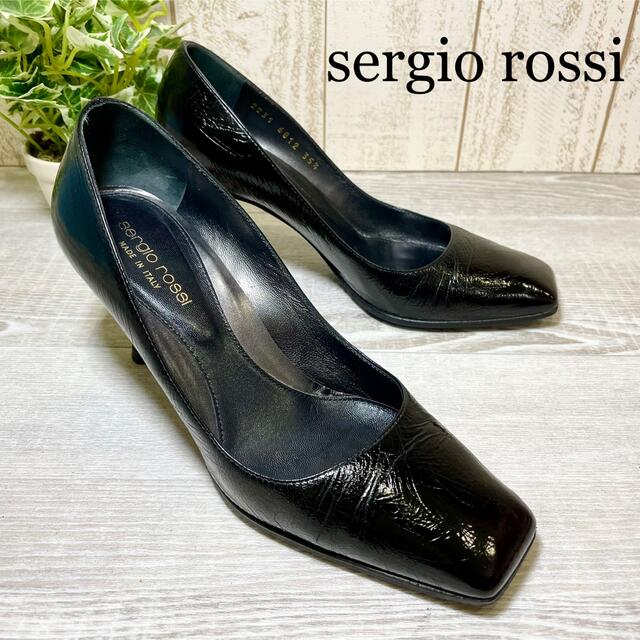 新品 未使用 】セルジオ ロッシ パンプス ブラック 22.5cm-