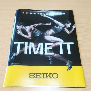 セイコー(SEIKO)のSEIKO クリアファイル TIME IT 山縣選手 福島選手 陸上 アスリート(スポーツ選手)