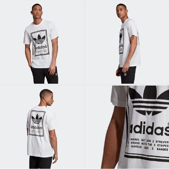 adidas(アディダス)の新品 M adidas originals Tシャツ シュータン 白×黒 メンズのトップス(Tシャツ/カットソー(半袖/袖なし))の商品写真