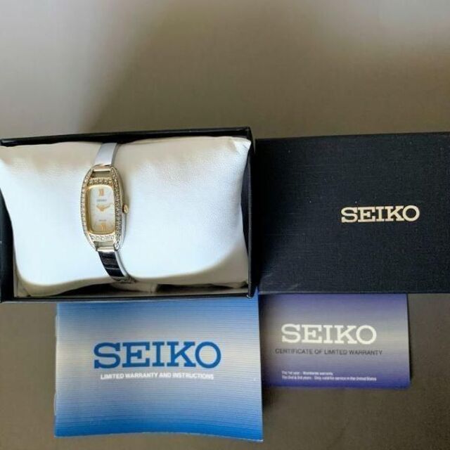 新品 スワロフスキークリスタル SEIKO セイコー ソーラー レディース腕時計ステンレス鋼文字盤