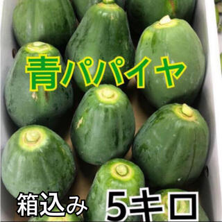 青パパイヤ　箱込み 5キロ(野菜)