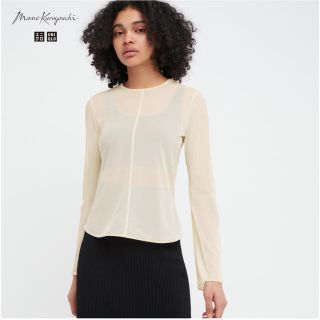 ユニクロ(UNIQLO)のシアークルーネックTシャツ(Tシャツ(長袖/七分))