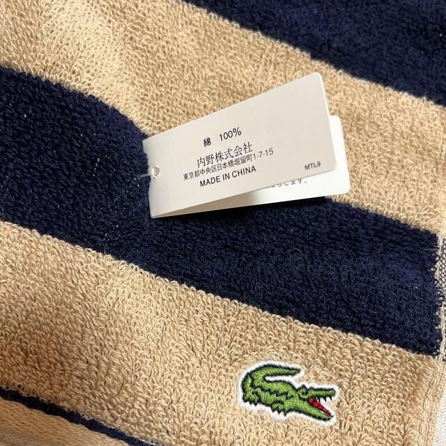 LACOSTE(ラコステ)のラコステ　ハンカチ　タオル　新品　未使用　タグ付き　日用品　レディース　メンズ レディースのファッション小物(ハンカチ)の商品写真