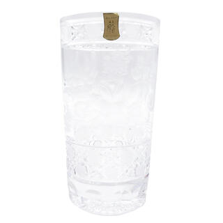 マイセン(MEISSEN)のマイセン  グラス  フラワー ロングタンブラー MFW/HB  透明(グラス/カップ)