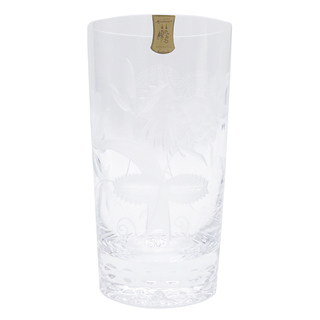 マイセン(MEISSEN)のマイセン  グラス  フラワー ロングタンブラー OAR/HB  透明(グラス/カップ)