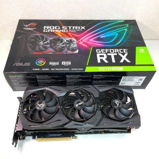 エイスース(ASUS)の【美品】ASUS GeForce RTX2070 SUPER グラフィックボード(PCパーツ)