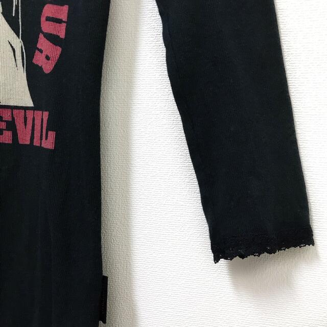 HYSTERIC GLAMOUR(ヒステリックグラマー)のヒステリックグラマー【美品】girl プリント 七分袖 Vネック カットソー レディースのトップス(カットソー(長袖/七分))の商品写真