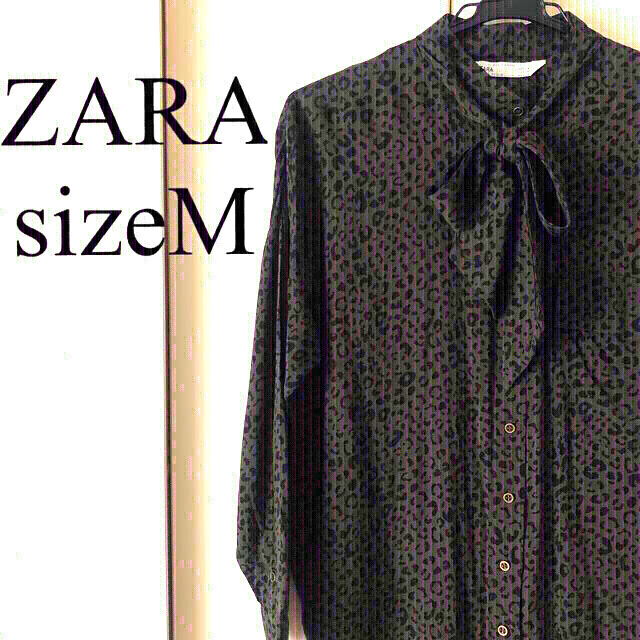 ZARA(ザラ)のZARA ザラ レオパード ブラウス シャツ レディースのトップス(シャツ/ブラウス(長袖/七分))の商品写真
