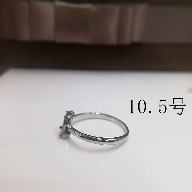 tt10035閉店セールリング10.5号リング水瓶座czダイヤモンドリング レディースのアクセサリー(リング(指輪))の商品写真