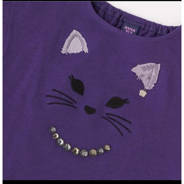 ANNA SUI mini(アナスイミニ)の【ご専用】ANNA SUImini 140【新品】♡猫さんフェイス♡ キッズ/ベビー/マタニティのキッズ服女の子用(90cm~)(Tシャツ/カットソー)の商品写真