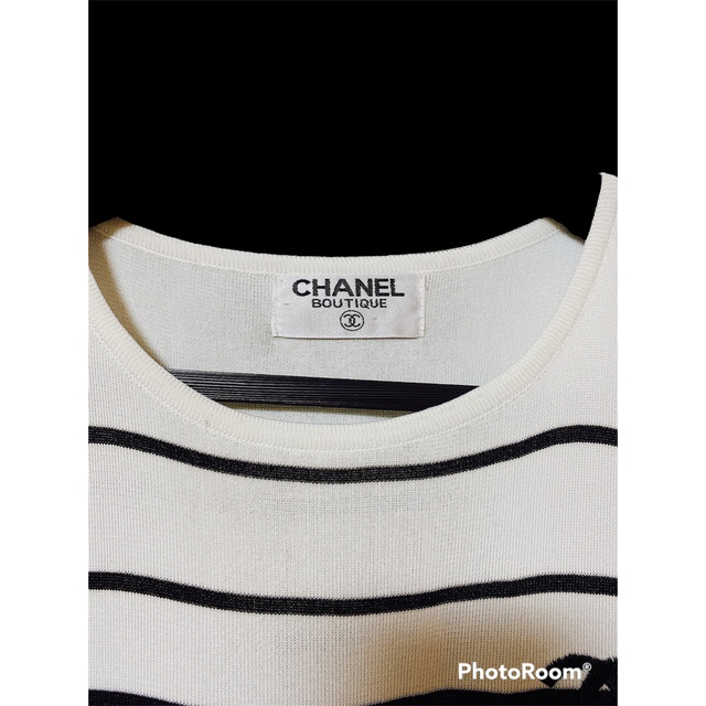 CHANEL(シャネル)の☆レア☆ CHANEL シャネルトップス サマーニット Tシャツ ココマーク レディースのトップス(Tシャツ(半袖/袖なし))の商品写真