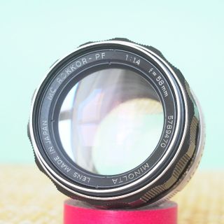 コニカミノルタ(KONICA MINOLTA)の訳あり品◎MINOLTA MC ROKKOR-PF 58mm F1.4 #470(レンズ(単焦点))