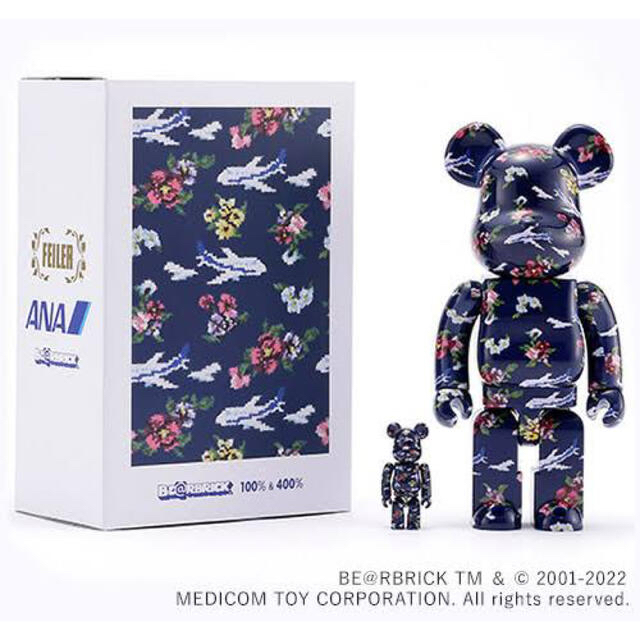 BE@RBRICK(ベアブリック)のFEILER × BE＠RBRICK ANAマイディアリー100% & 400% エンタメ/ホビーのフィギュア(その他)の商品写真