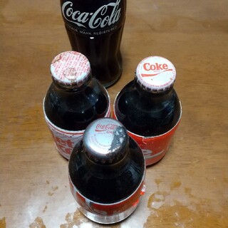 コカ・コーラ アメリカ製 ミニガラスボトル 3本セット