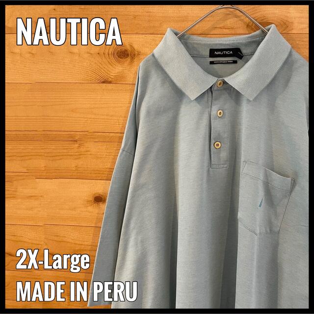 NAUTICA - 【NAUTICA】2XL 超ビッグサイズ ポロシャツ 刺繍ロゴ 爽やか US古着の通販 by 古着屋手ぶらがbest｜ノーティカ ならラクマ