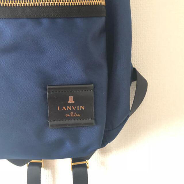 LANVIN en Bleu(ランバンオンブルー)のLANVIN en Bleu(ランバンオンブルー)　リュック／ネイビー レディースのバッグ(リュック/バックパック)の商品写真