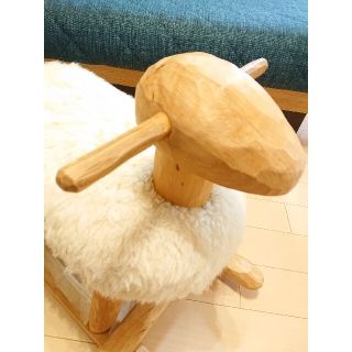 北欧家具 puu ja puu プーヤプー ひつじ 木馬 羊ロッキングチェア