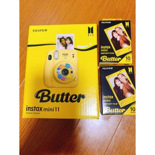 ボウダンショウネンダン(防弾少年団(BTS))のBTS  チェキButter instax mini11＋フィルム2箱(フィルムカメラ)