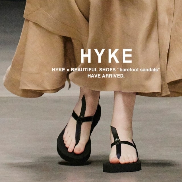 HYKE(ハイク)の★tae様専用　HYKE ハイク ベアフットサンダル ブラック 箱なし レディースの靴/シューズ(サンダル)の商品写真