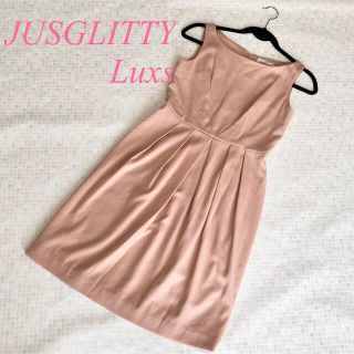 ジャスグリッティー(JUSGLITTY)の【美品】JUSGLITTY Luxs 上品ワンピース お呼ばれドレス(ひざ丈ワンピース)