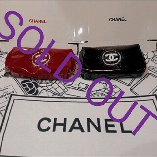 CHANEL - 【CHANEL】☆新品未使用限定品　BLACK&RED ポーチ2個セット👝👝