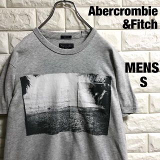 アバクロンビーアンドフィッチ(Abercrombie&Fitch)のアバクロンビー&フィッチ　半袖ポケットTシャツ　グレー　Sサイズ(Tシャツ/カットソー(半袖/袖なし))