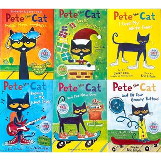 英語絵本　Pete the cat 大きな絵本　6冊セット(絵本/児童書)