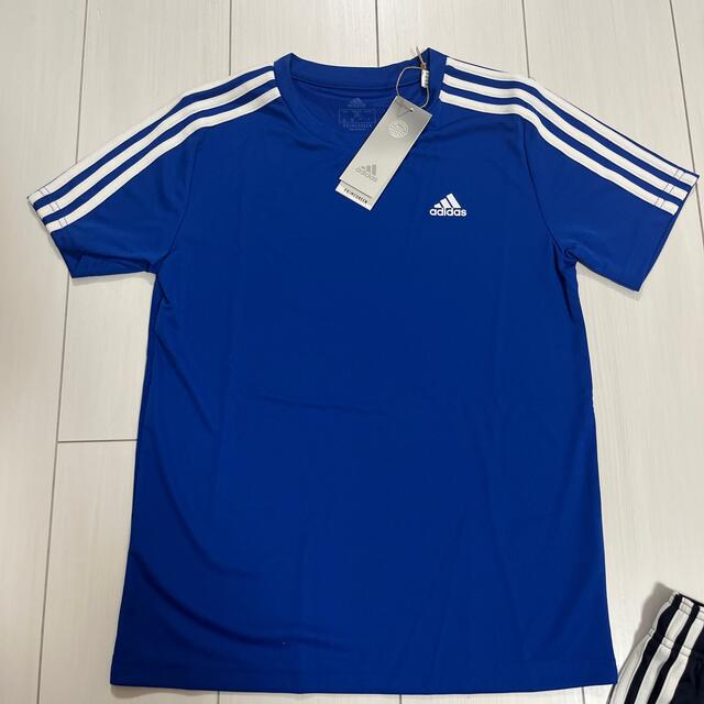 adidas(アディダス)のadidas アディダス　Tシャツ ハーフパンツ　セットアップ　150 キッズ/ベビー/マタニティのキッズ服男の子用(90cm~)(Tシャツ/カットソー)の商品写真