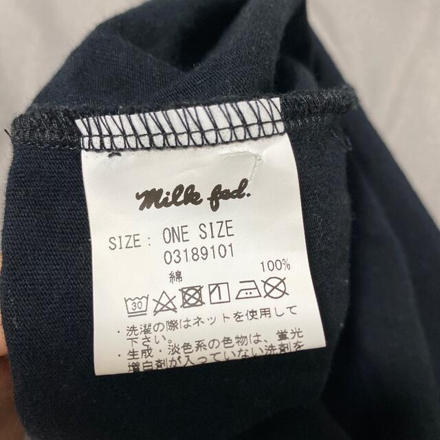 MILKFED.(ミルクフェド)のMILKFED  黒Tシャツ レディースのトップス(Tシャツ(半袖/袖なし))の商品写真