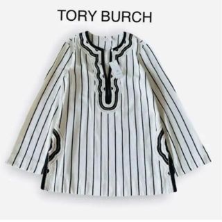 トリーバーチ(Tory Burch)の【新品　タグ付】TORY BURCH トリーバーチ 長袖チュニック M 匿名配送(チュニック)