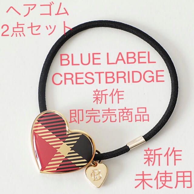 BLUE LABEL CRESTBRIDGE(ブルーレーベルクレストブリッジ)のブルーレーベル BLUE LABEL CRESTBRIDGEヘアゴム2点セット レディースのヘアアクセサリー(ヘアゴム/シュシュ)の商品写真