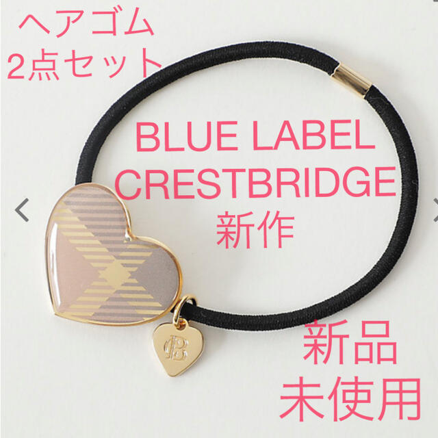 BLUE LABEL CRESTBRIDGE(ブルーレーベルクレストブリッジ)のブルーレーベル BLUE LABEL CRESTBRIDGEヘアゴム2点セット レディースのヘアアクセサリー(ヘアゴム/シュシュ)の商品写真